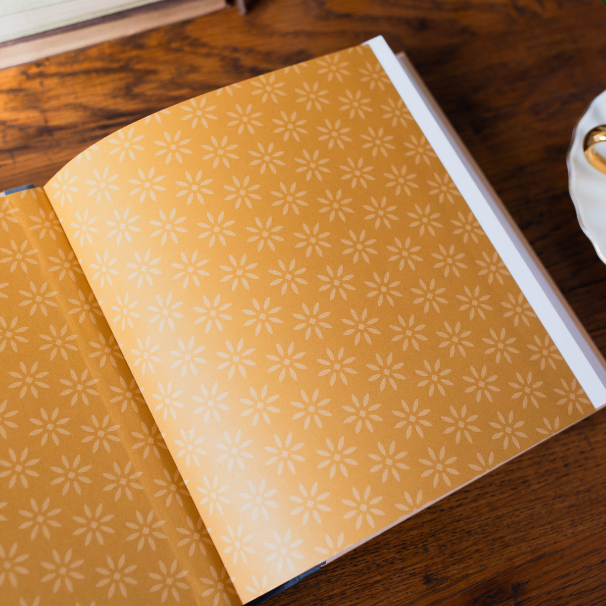 ESV Journaling Study Bible Cloth over Board, Blush/Ochre, Floral Design